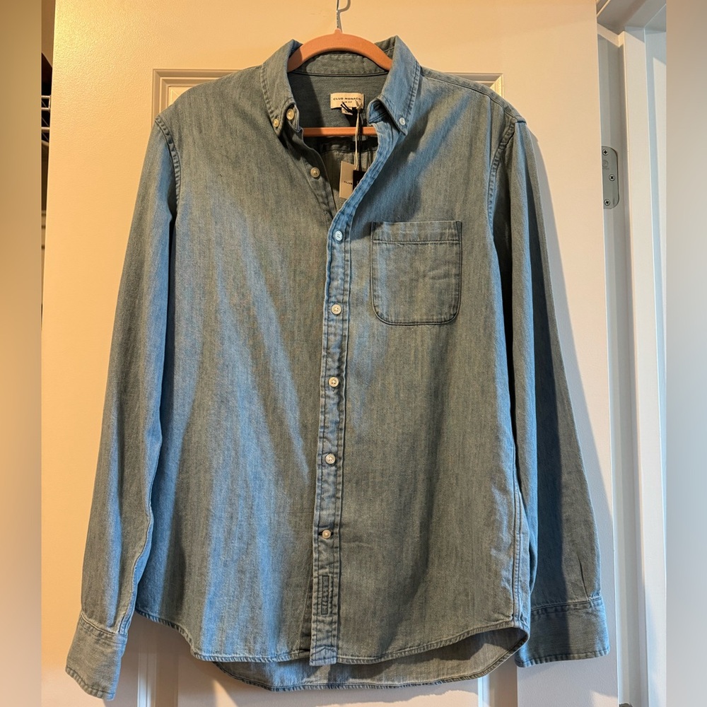 Men’s denim button down